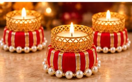 cW6xX4ZdD7PgHivkXtOQRiif7PlJnoT9N2tW7M4K.webp Arooman Red Metal Tealight Candle Holders for Home Décor – Set of 4 ( default, OS )