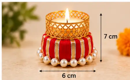 pgigza9KxOq9bQVTG2FRv39saJf4jaeird2iDf75.webp Arooman Red Metal Tealight Candle Holders for Home Décor – Set of 4 ( default, OS )